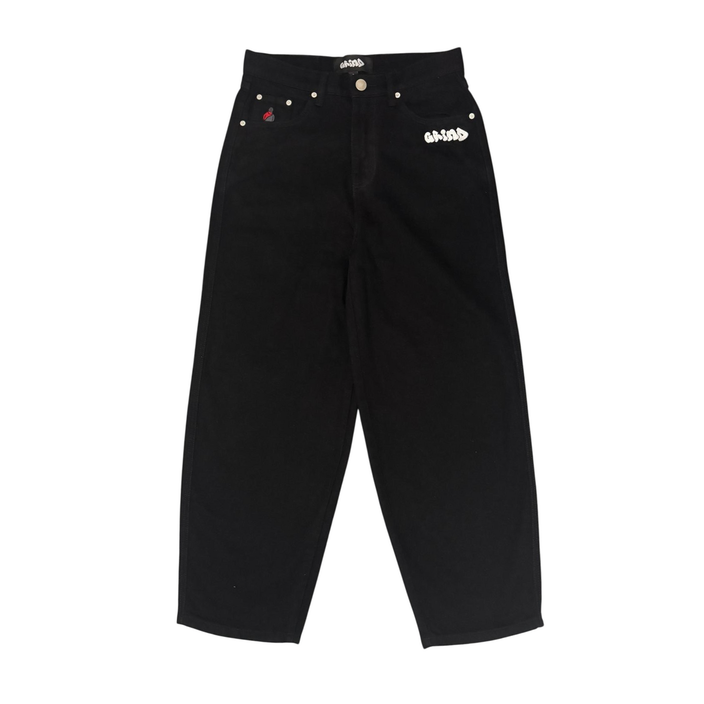 black baggy jeans