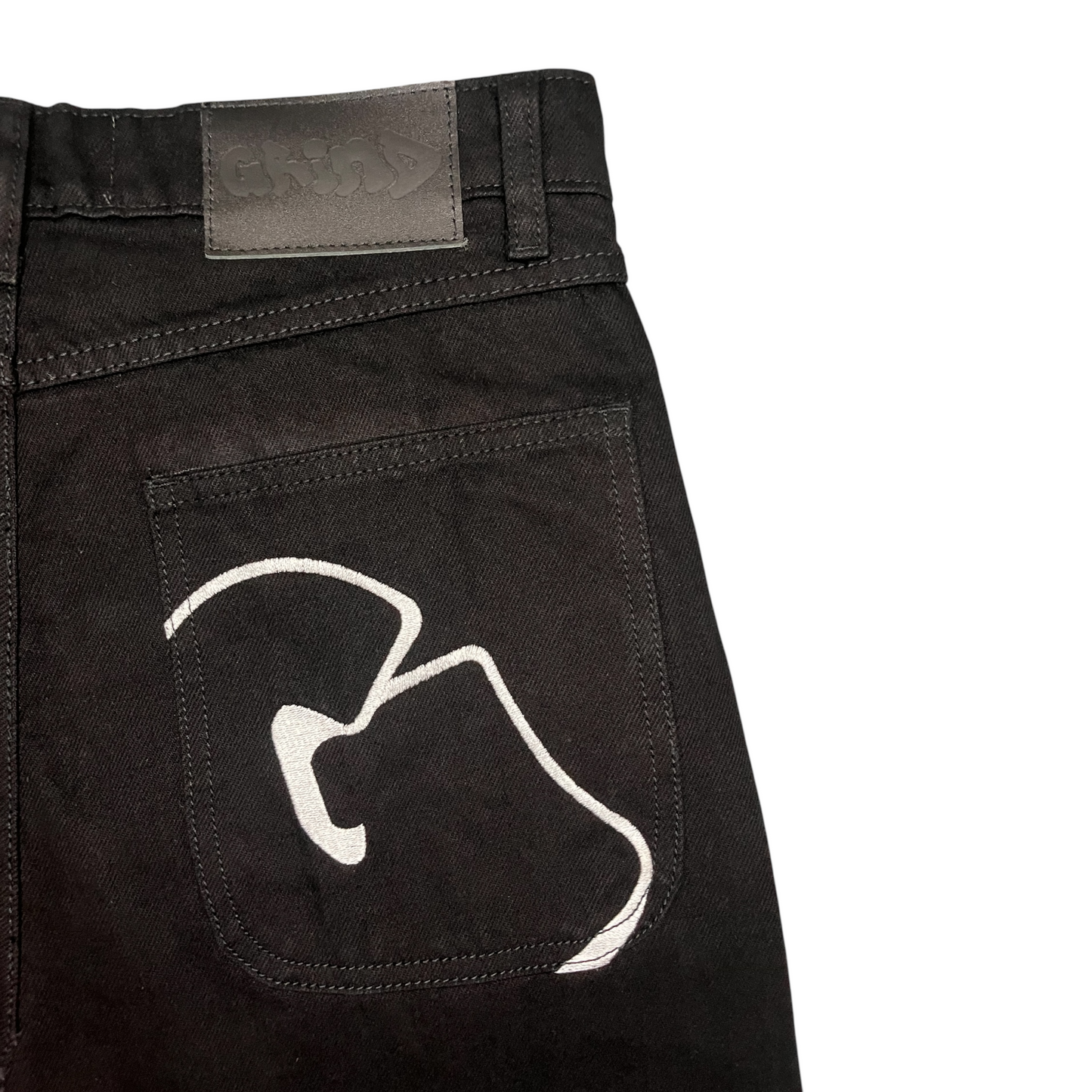 black baggy jeans